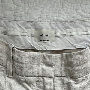 Wilfred effortless linen pant size 6 long.